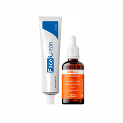 Facе Clean Gеl Clarеador + Sérum Facial Antioxidante
