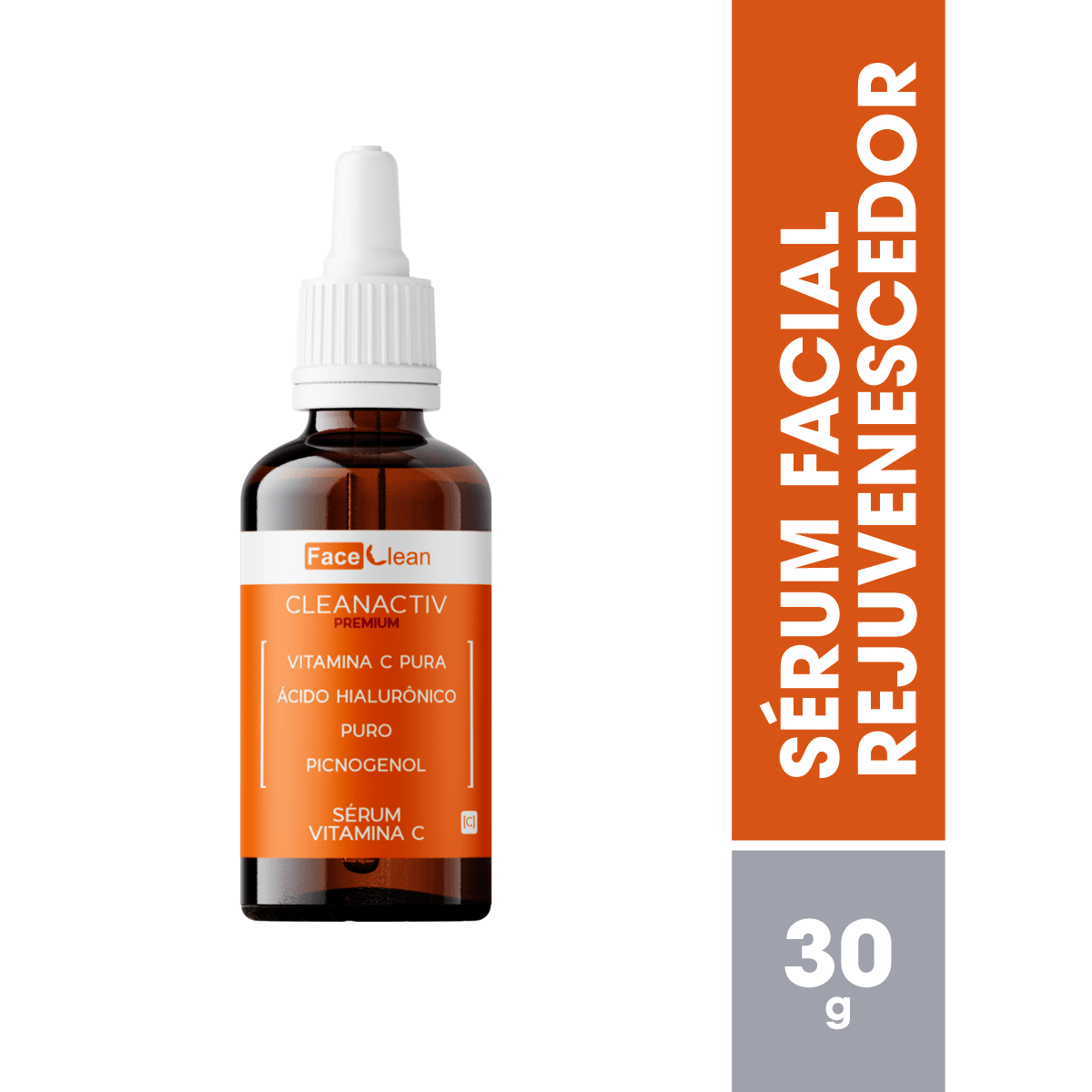 Sérum Facial Antioxidante Face Clean CleanActiv Vitamina C - 30ml - Face Clean Brasil